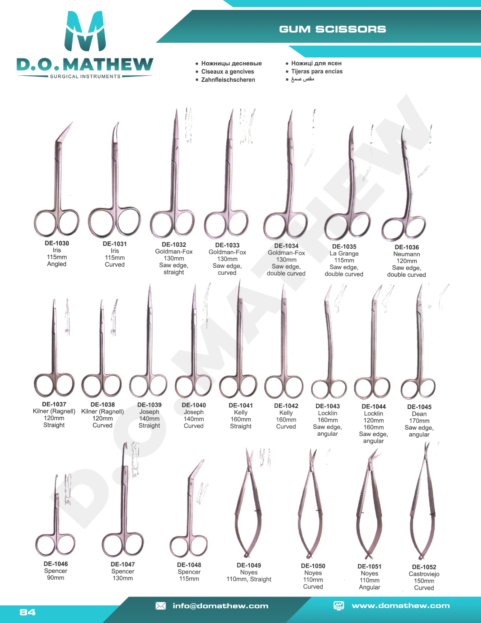  Maxillofacial Surgery Instruments